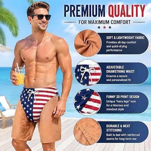 Patriot Prank Swim Trunks