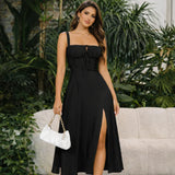 Corset Milkmaid Midi Dress