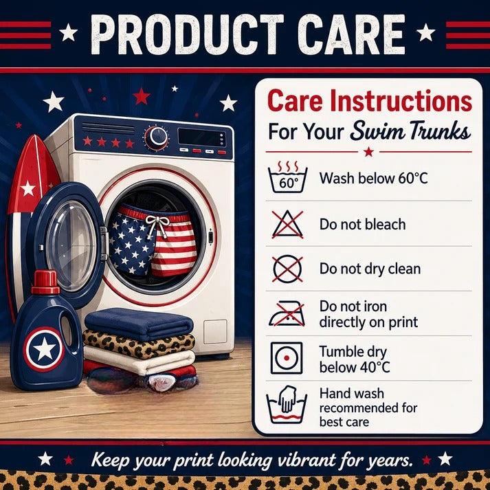 Patriot Prank Swim Trunks