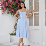 Corset Milkmaid Midi Dress