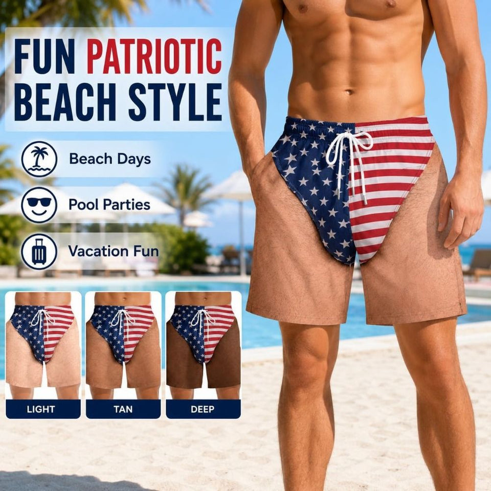 Patriot Prank Swim Trunks