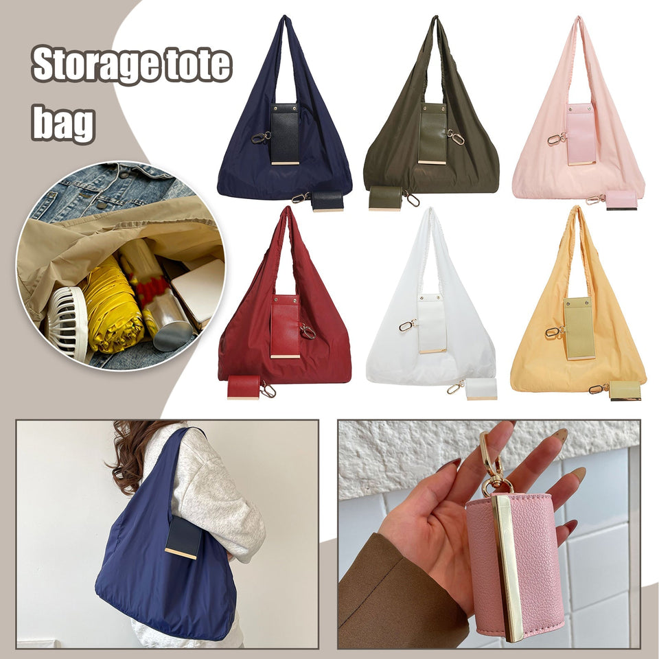 Foldable Keychain Tote Bag